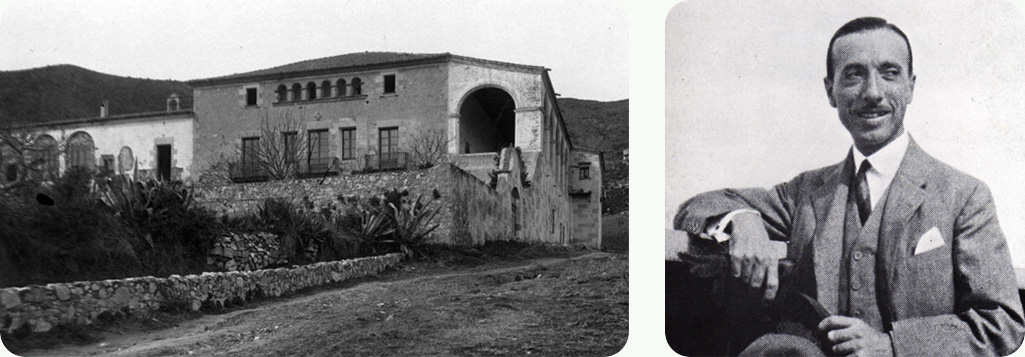 Nicolau_Rubió_Tudurí_Torre_Santa_Caterina El reconocido paisajista Nicolau Rubió i Tudurí y la Torre de Santa Caterina.